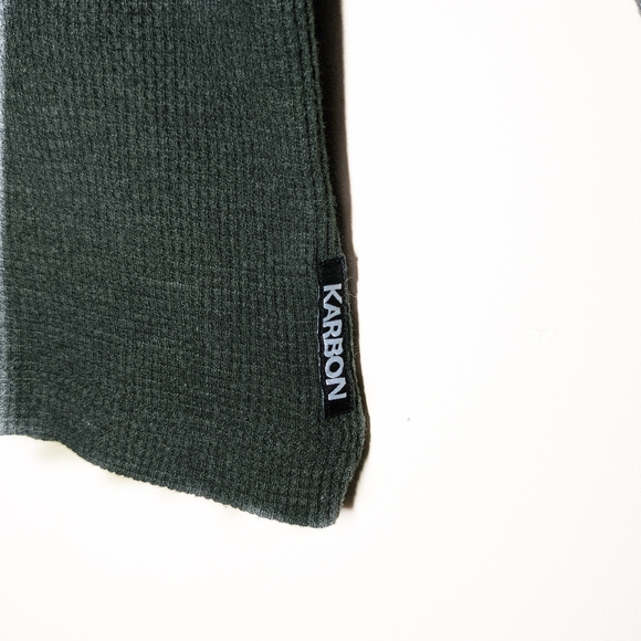 KARBON GREEN LONG SLEEVE 3 BUTTON MEN'S SWEATSHIRT - Picture 5 of 7